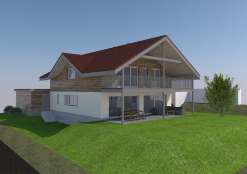 Visualisierung Neubau EFH Affeltrangen
